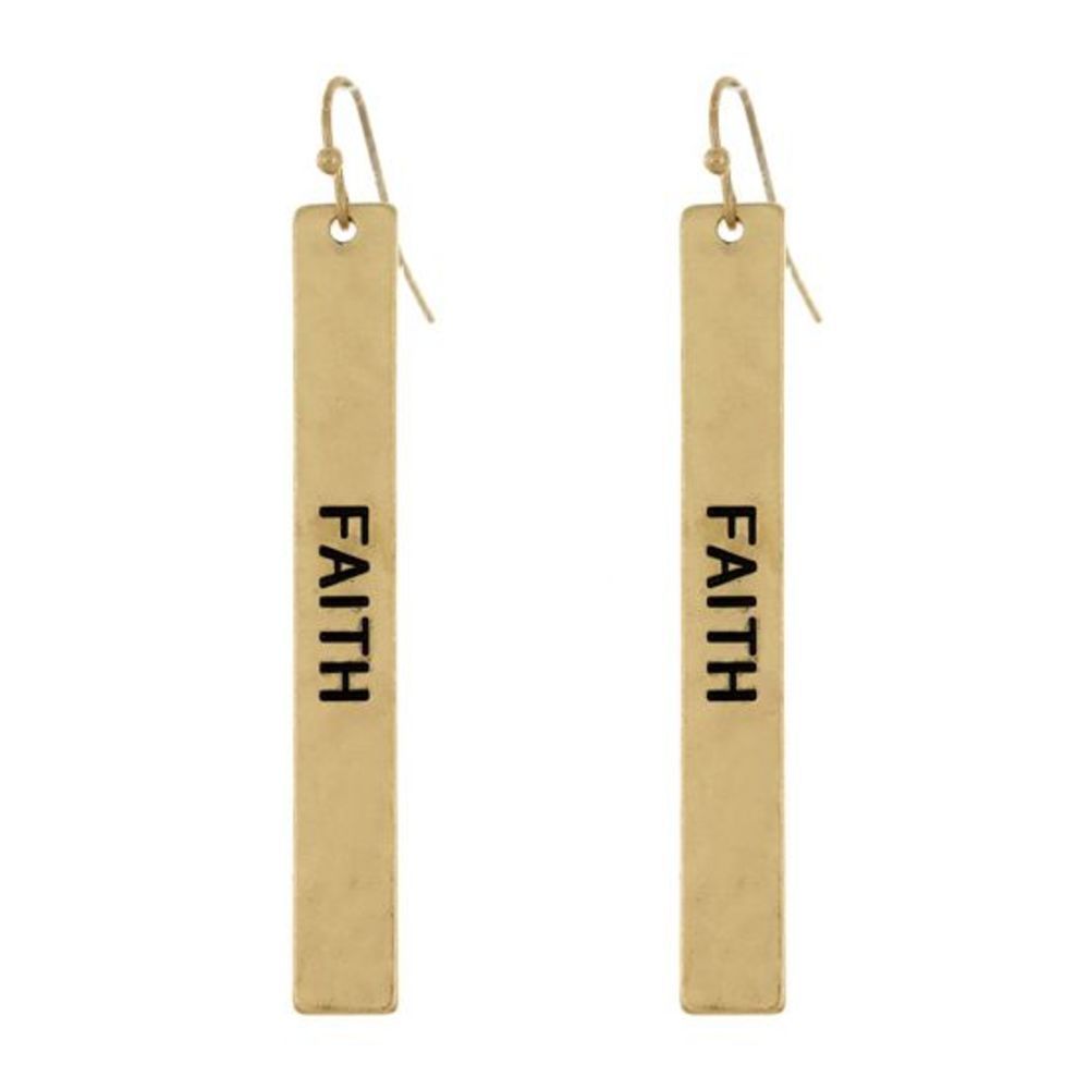 𝅺faith BAR EARRINGS